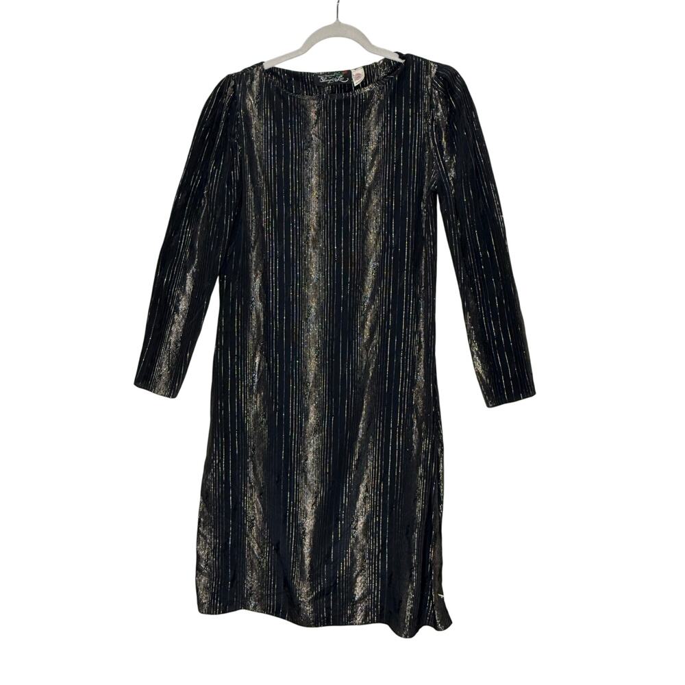 Vintage 70s Nancy Bracoloni Shangri La Dress Women's S/M Cocktail Union Made USA